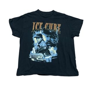 Ice Cube Graphic T-Shirt | Rap Tee | Black | Size XL